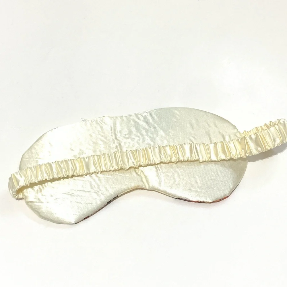 New Cream Sleep Mask with Butterfly Design